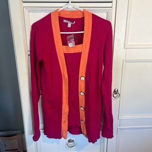 NWT Ribbed Sweater Set Size L